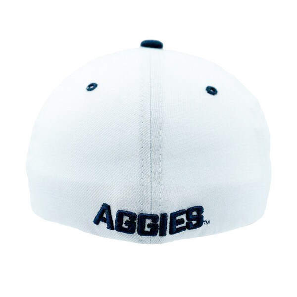 U-State Aggies Emboridered Fitted Hat White